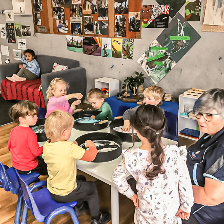 Sensory play at Busy Bees Ashburton 