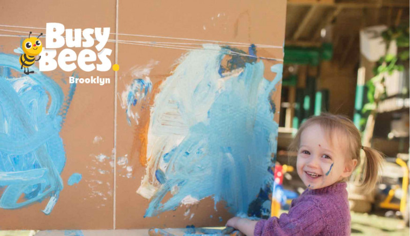 Painting at Brooklyn Busy Bees 