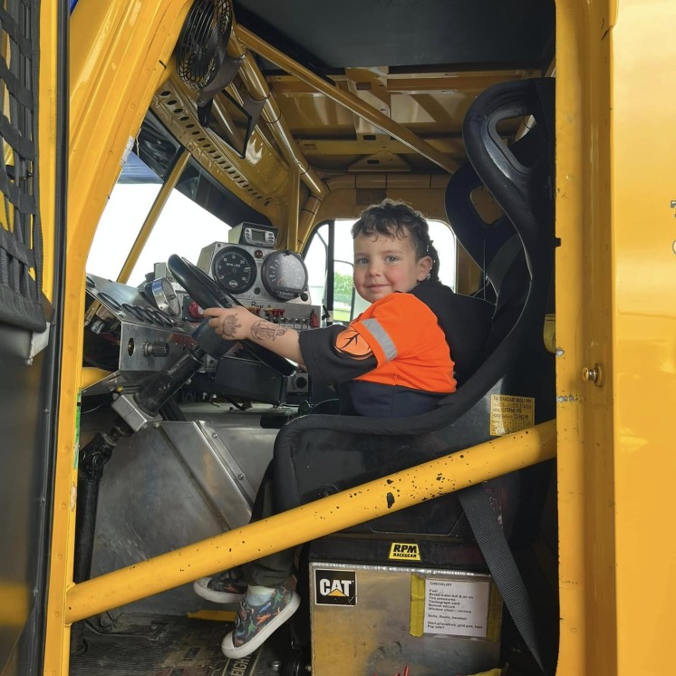 Busy Bees Feilding driving trucks
