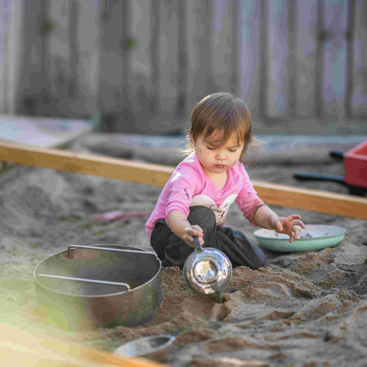Sandpit play at Busy Bees Mangakakaki