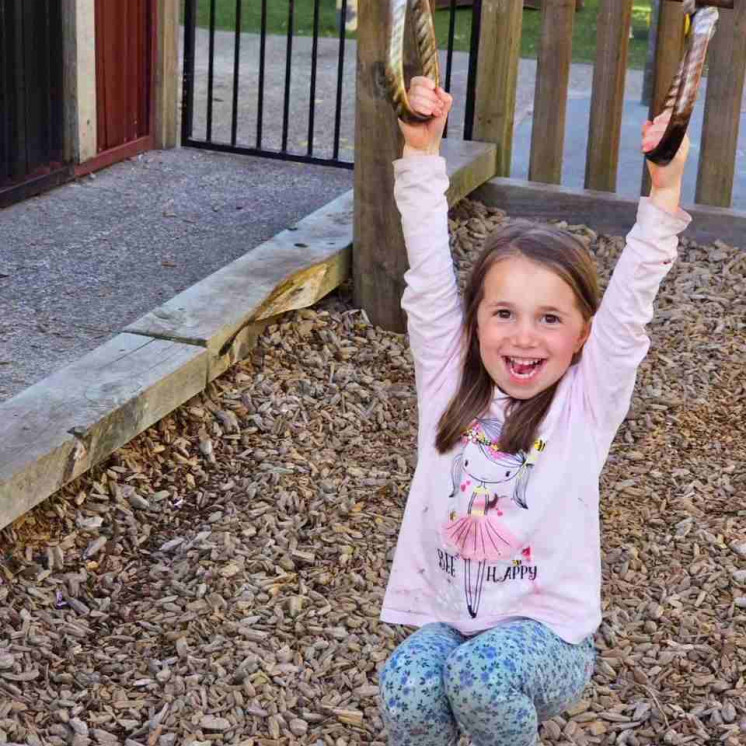 Outdoor play space for preschoolers at Busy Bees Morrinsville