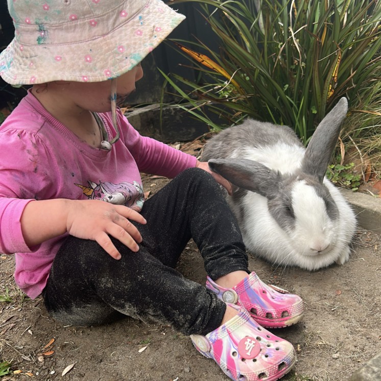 Busy Bees Ruakaka gentle play with bunny