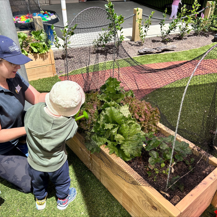 Busy Bees Tahunanui Outside gardening 