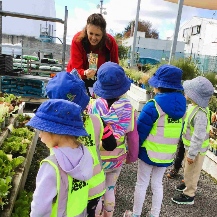 Preschool kids trip to Bunnings at Busy Bees Taupo 