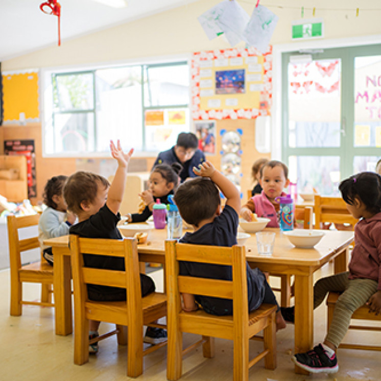 Meal times at Busy Bees Whakatau Street